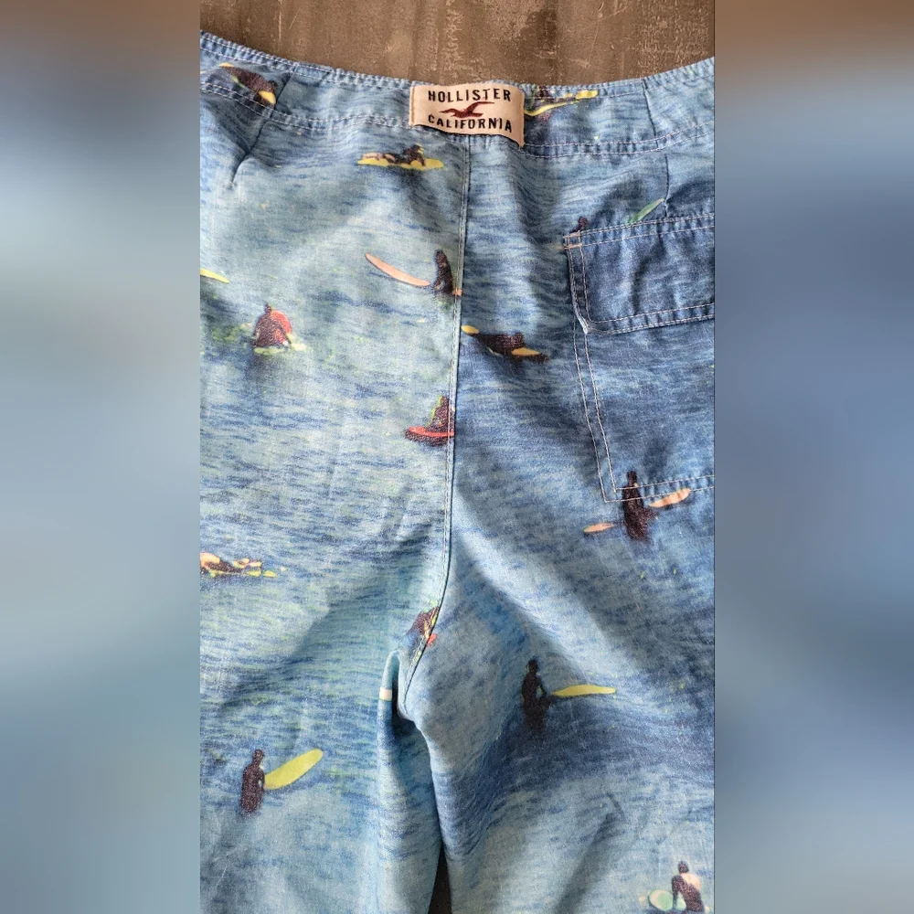 Hollister Men Surf Board Shorts Size L - Picture 14 of 16
